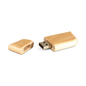 Wood point cap USB