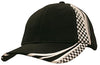 Brushed Heavy Cotton Cap with Embroidery & Printed Checks
