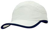 Microfibre Sports Cap with Trim on Edge of Crown & Peak