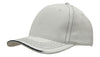 Brushed Heavy Cotton Cap with Contrasting Stitching and Open Lip Sandwich