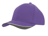 Brushed Heavy Cotton Cap with Indented Peak