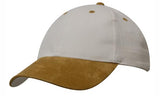 Brushed Heavy Cotton Cap with Suede Peak