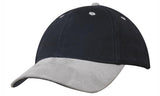 Brushed Heavy Cotton Cap with Suede Peak