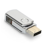 Compact full metal swivel USB