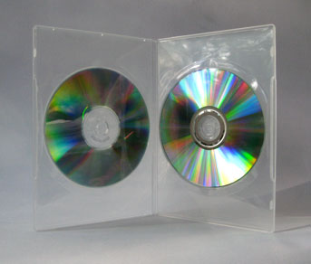 DVD Case DOUBLE SLIMLINE 7mm Clear