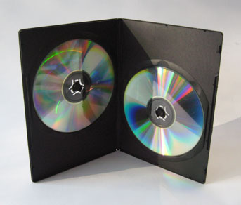 DVD Case DOUBLE SLIMLINE 7mm Black