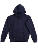 Ladies full-zip fleecy hoodie