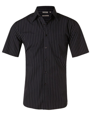Mens Pin Stripe Short Sleeve Shirt