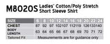 Womens Cotton/Poly Stretch S/S Shirt