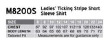 Womens Ticking Stripe S/S Shirt