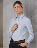 Womens Fine Stripe Long Sleeve Shirt