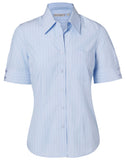 Womens Pin Stripe Short Sleeve Shirt