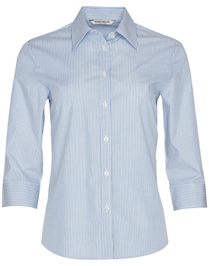 Womens Balance Stripe 3/4 Sleeve Shirt