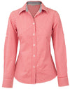 Womens Gingham Check Roll-up L/S Shirt