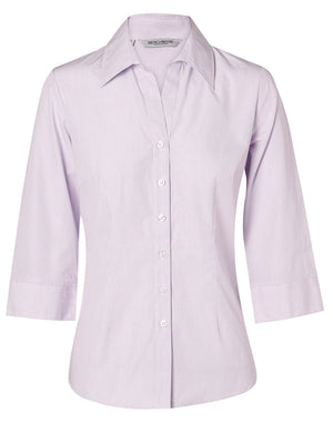 Womens Mini Check 3/4 Sleeve Shirt