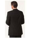 Mens Two Buttons Jacket in Wool Stretch