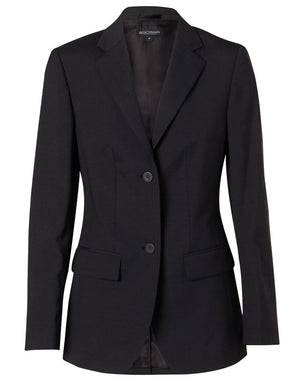 Womens Stretch Wool Blend Mid Length Jacket