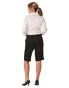 Womens Knee Length Flexi Waist Shorts in Poly/Viscose Stretch