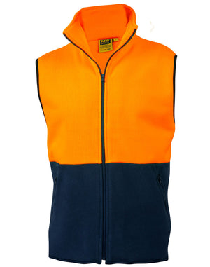 Hi-Vis two tone polar fleecy vest