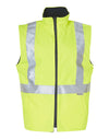 Hi-Vis Reversible Safety Vest With Hoop Pattern 3M Tapes
