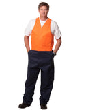 Hi-His Two Tone Mens Cotton Drill Action Back Overall-Stout