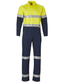 Hi-Vis Mens Light Weight Cotton Coverall with 3M Tape-Regular