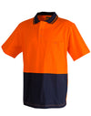 Cotton Jersey Two Tone Safety Polo