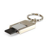 Compact metal keyring USB