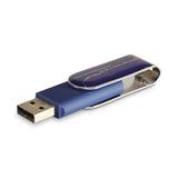 Inlay plastic metal swivel USB