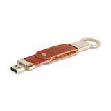 Leather tag keyring USB