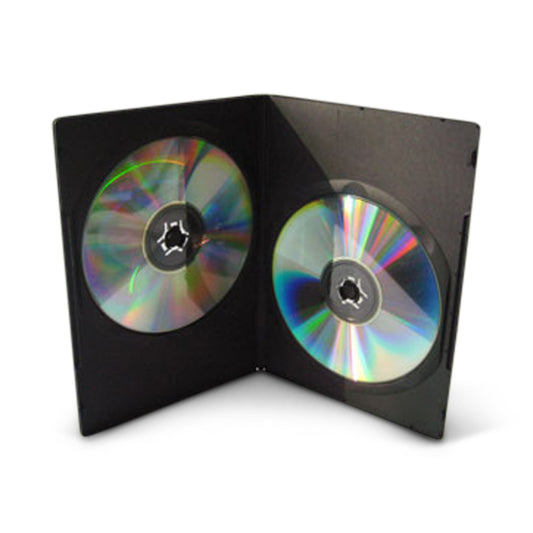 DVD Case DOUBLE SLIMLINE 7mm Black